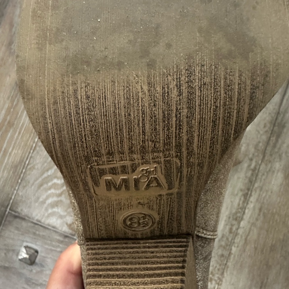 MIA Stone Ankle Boots with Braided Accents - Picture 9 of 14